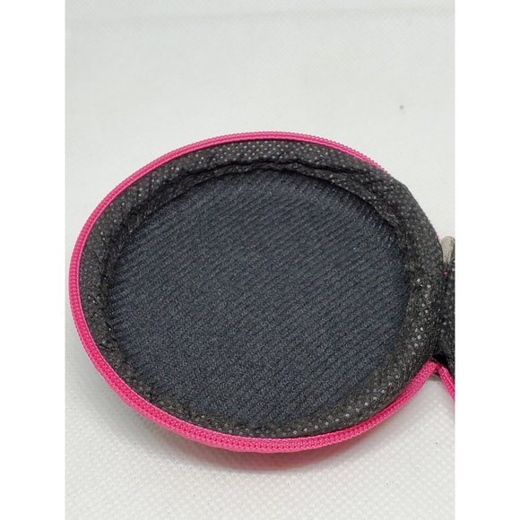 Purple Zebra Pattern Full Zip Earphone Earbud Hard Plastic Tech Case - Picture 11 of 11